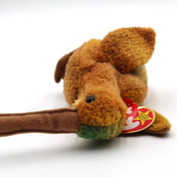 Original Ty Beanie Baby Beak the Kiwi Bird New with Tags Error on Tag Retired - Picture 8 of 8